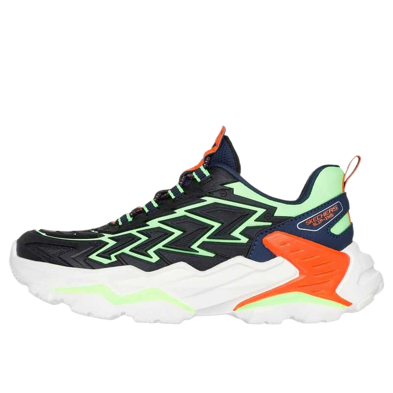 

Skechers Kids Низкие детские повседневные кроссовки black/lime green для подростков