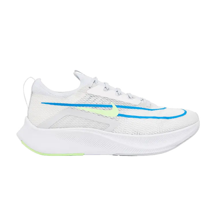 

Кроссовки Nike Zoom Fly 4 'White Imperial Blue Lime Glow', белый