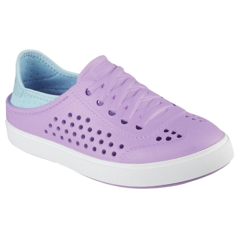 Детские сандалии с нескользящей амортизацией и низким верхом Skechers Kids, фиолетовый — фото 3