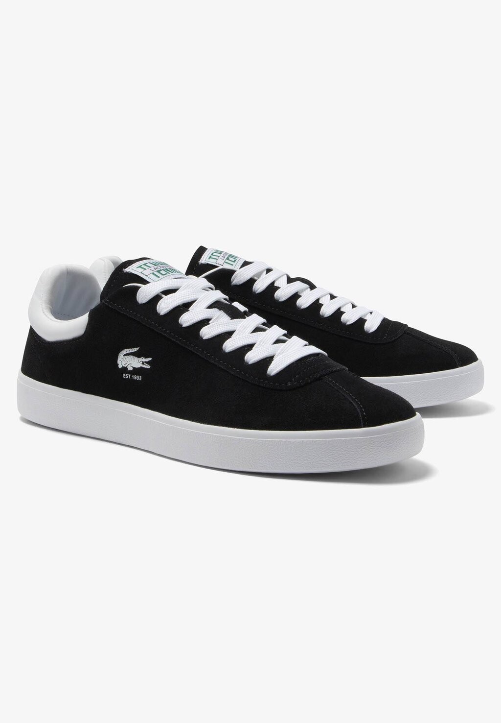 Низкие кроссовки BASESHOT Lacoste, чёрный/белый — фото 2