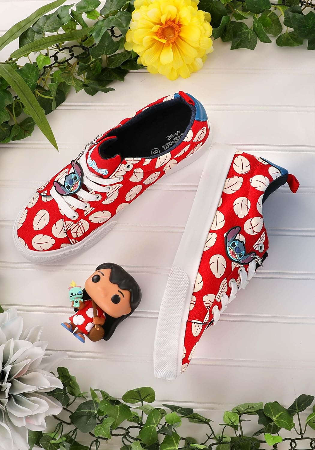 Детские кеды Disney Lilo Stitch красного цвета унисекс Ground Up — фото 2