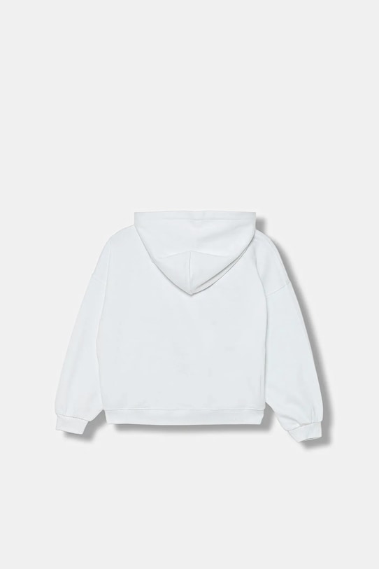 Детская хлопковая толстовка Calvin Klein Jeans, белый — фото 2