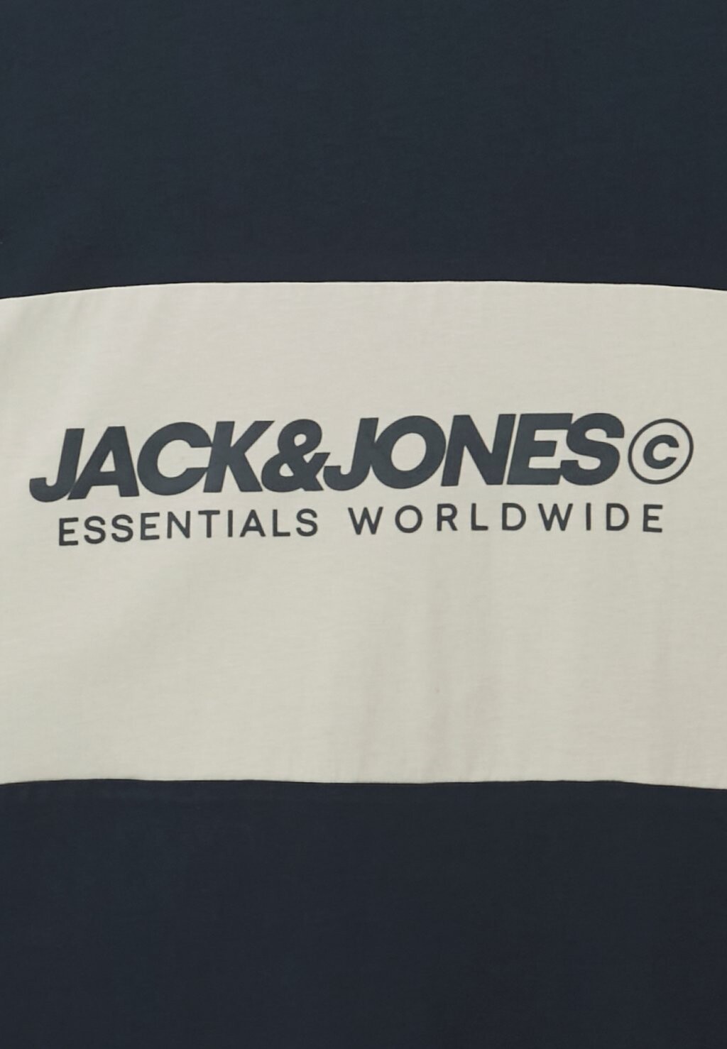 

Футболка с принтом ELEGACY BLOCKING TEE NECK Jack & Jones, темно-синий