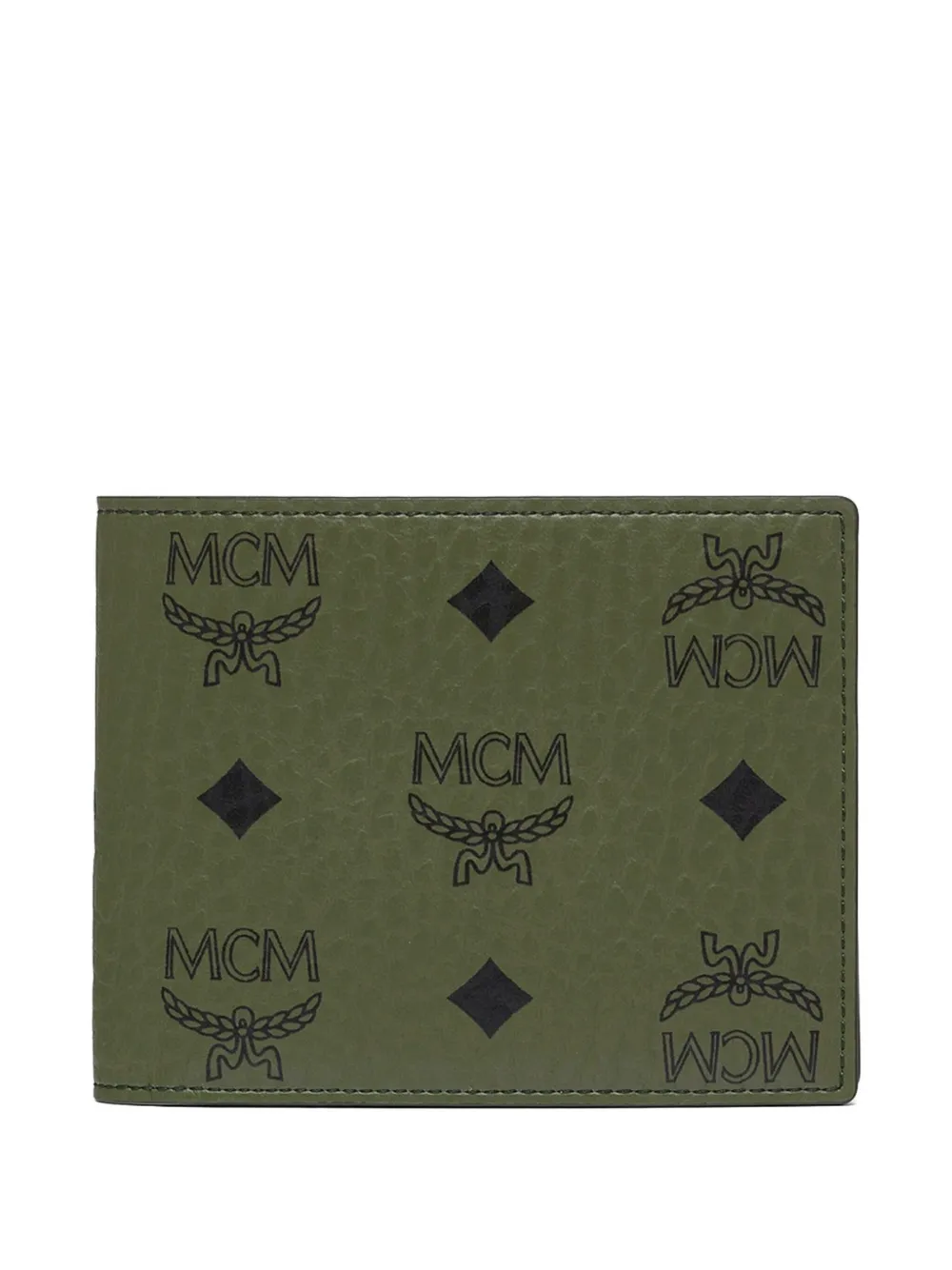 

Бумажник Aren Visetos с монограммой MCM, зеленый