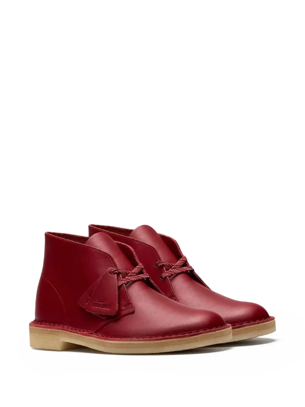 Ботинки-дезерты на шнуровке Clarks Originals, красный — фото 2