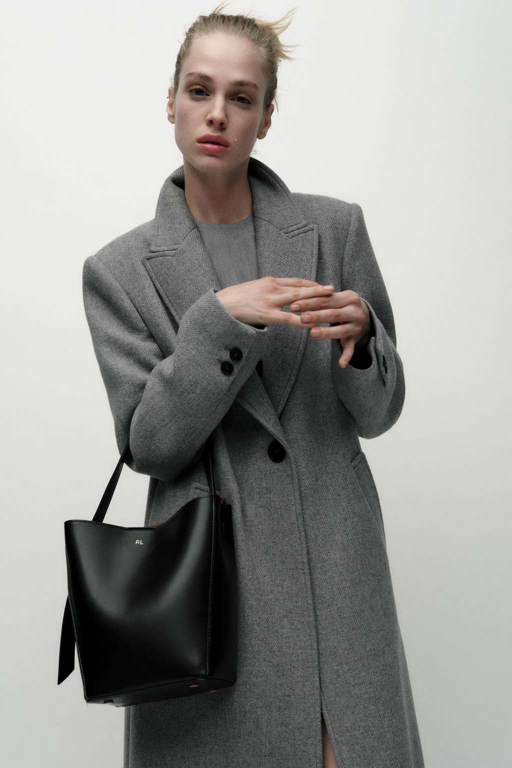 

Сумка-ведро ZARA, черный