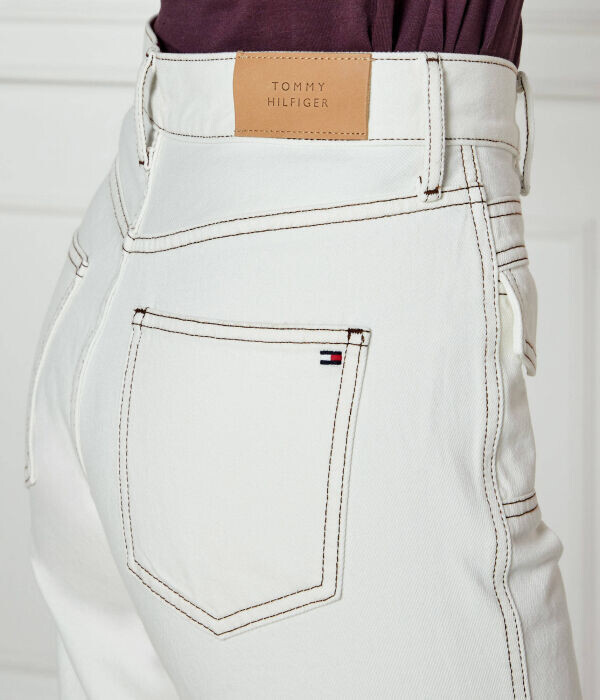 Джинсы Tommy Hilfiger Relaxed Fit, экрю — фото 4