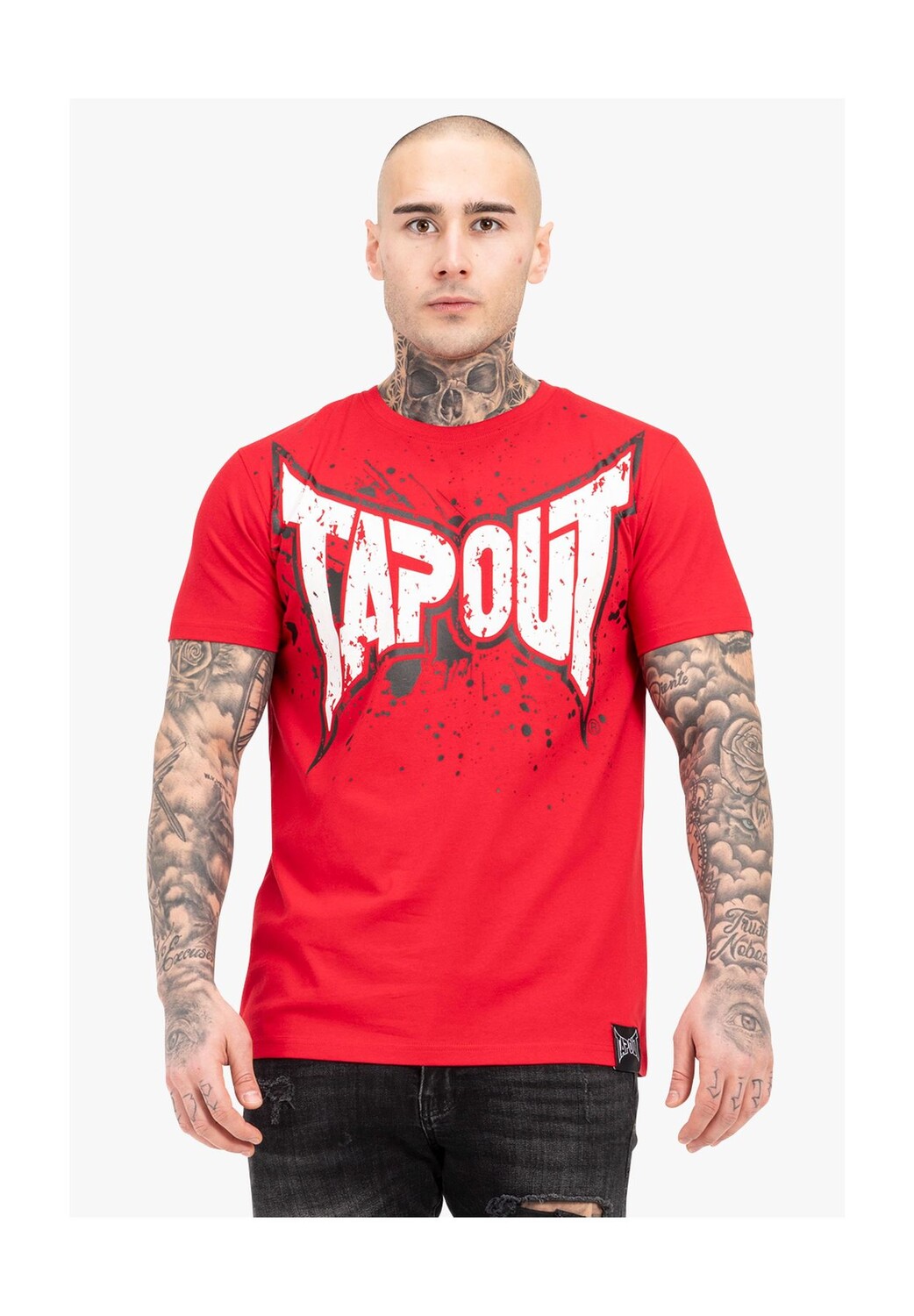 

Мужская футболка стандартного кроя SPLASHING TAPOUT, цвет Red/black/white