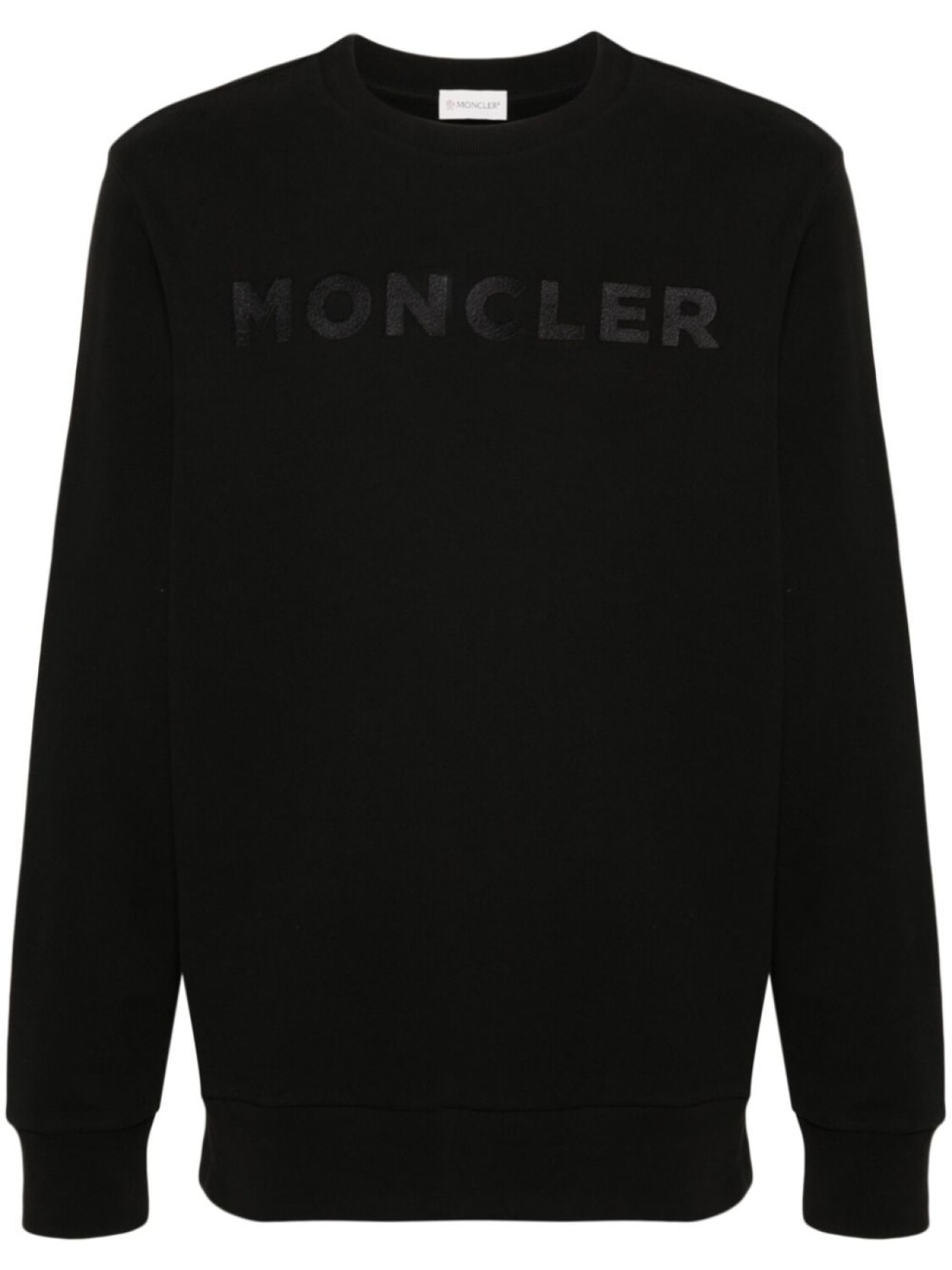 

Moncler толстовка с вышитым логотипом, черный