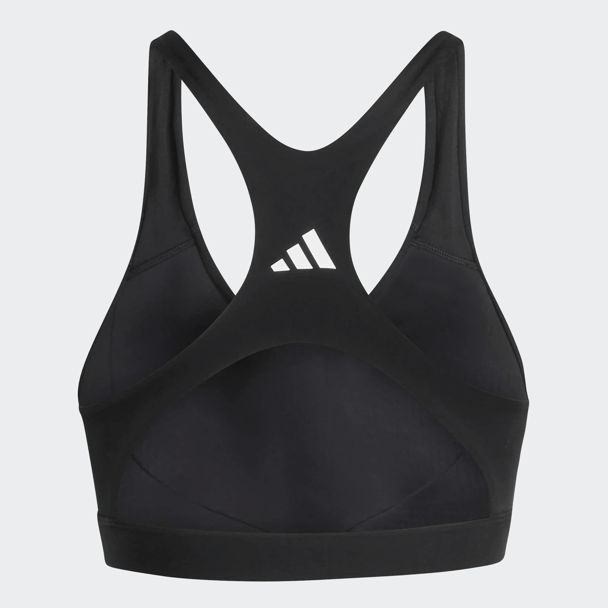 Adidas Performance Спортивный бюстгальтер High Support в черном цвете — фото 2
