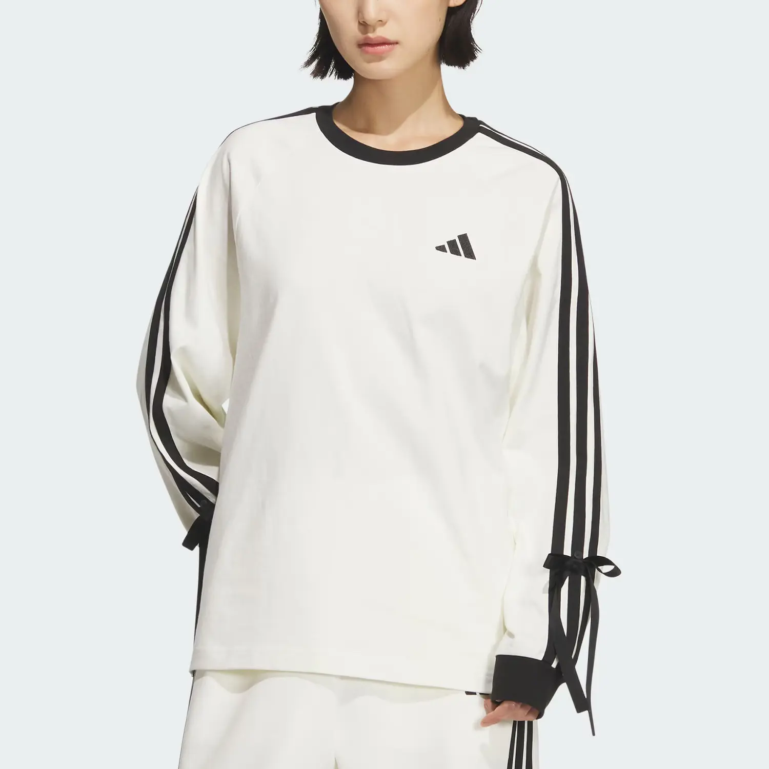 Футболка с тремя полосками Women's Adidas, белый — фото 3