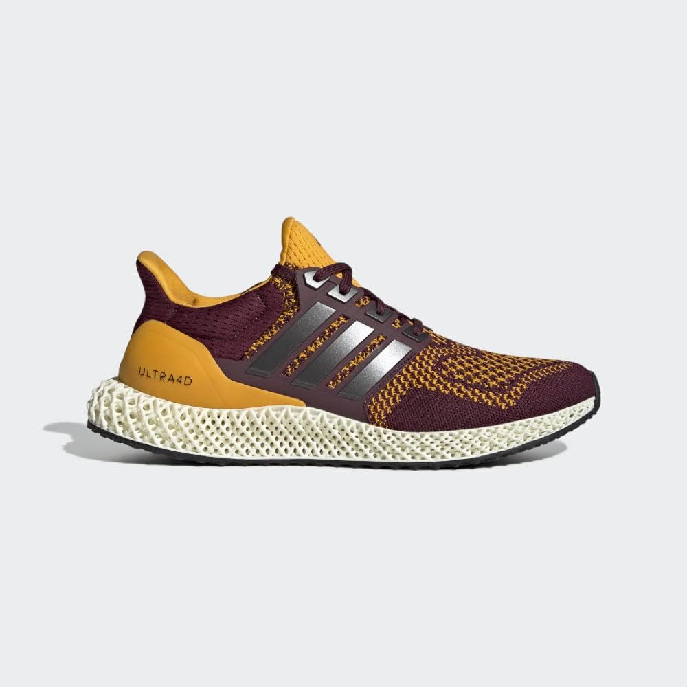 Кроссовки adidas Ultra 4D для взрослых унисекс, черный/золотой/бордовый — фото 2