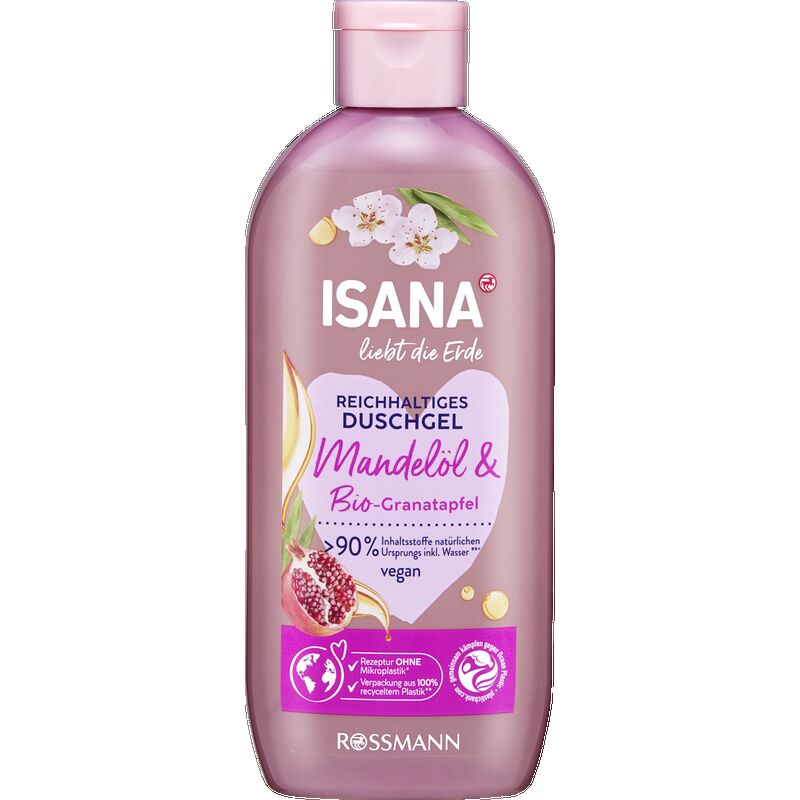 

Любит душ Земли, миндальное масло и органический гранат ISANA, 250 ml