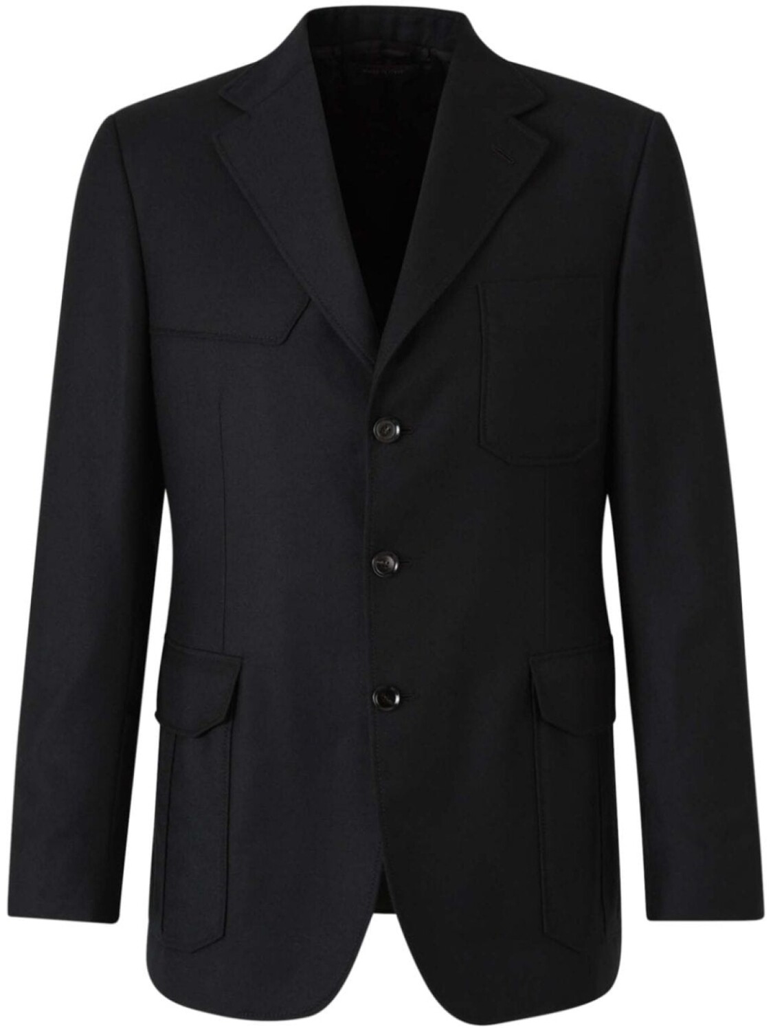 

Шерстяной блейзер Brioni, черный