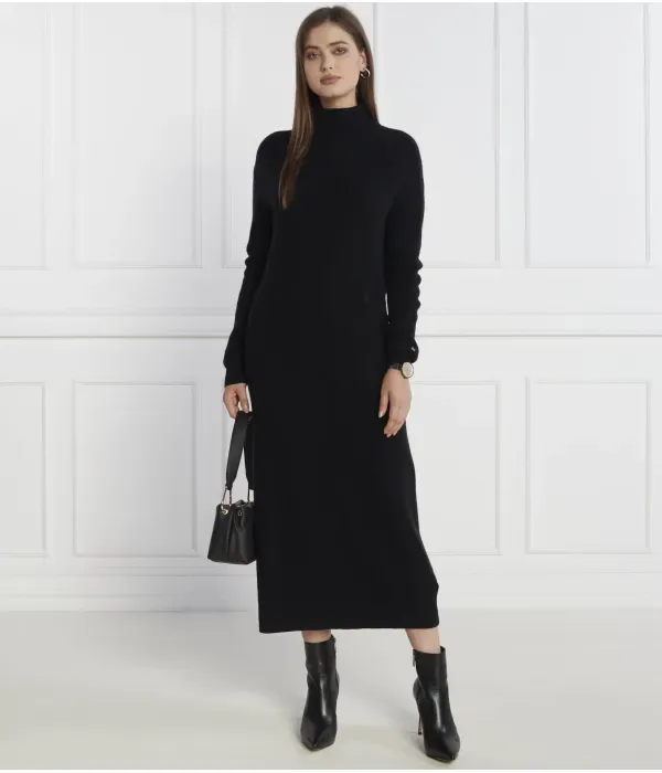 Платье MD WOOL CASH ROLL-NK Tommy Hilfiger, черный — фото 2