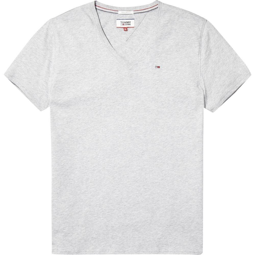 

Футболка Tommy Jeans Original V-Neck, серый