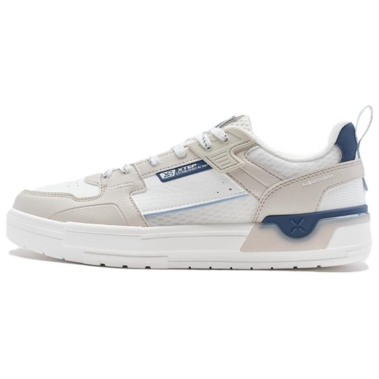 

Кроссовки XTEP Skateboarding Shoes Men Low-top Beige/ Blue, бежевый/синий