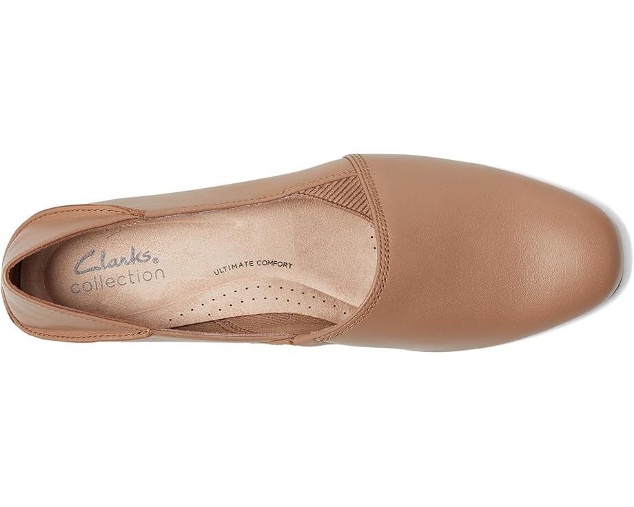 Туфли на плоской подошве Clarks Juliet Trim, цвет Warm Beige Leather — фото 2