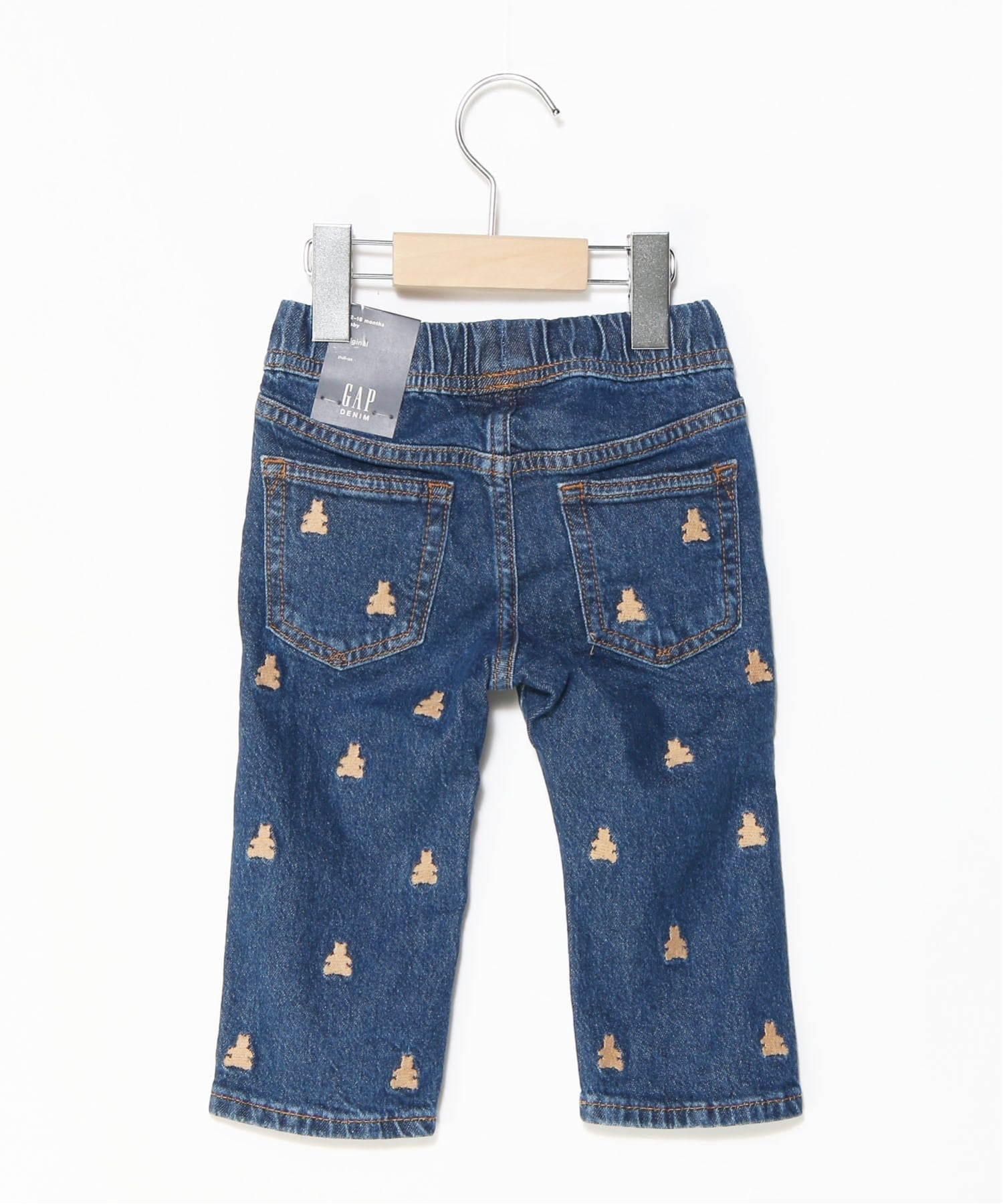 Джинсы babyGap Pull-On Original Straight Denim Gap, MEDIUM_WASH — фото 4