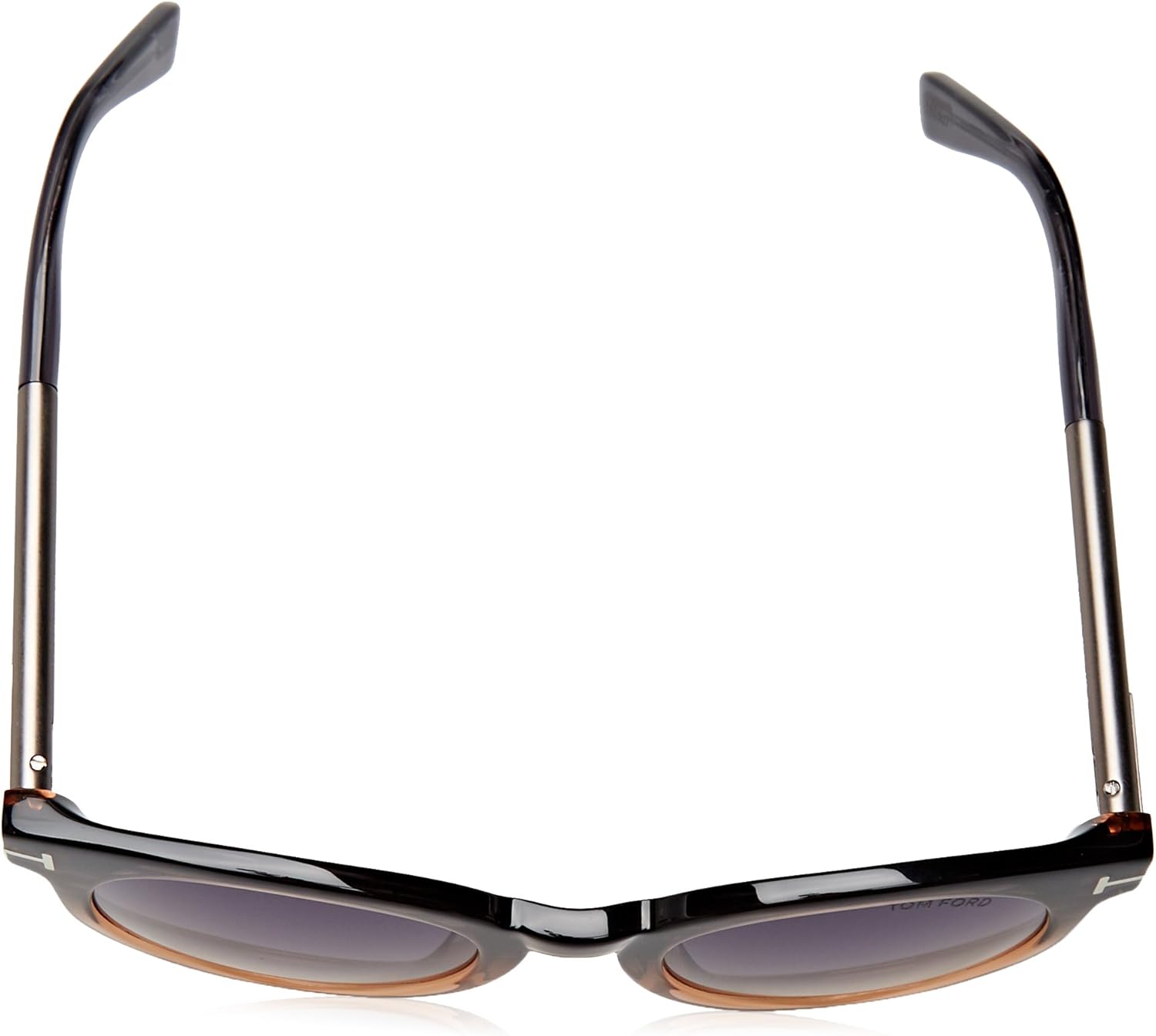 Женские солнцезащитные очки Tom Ford Janina Ombre Signature Round, серые, без размера, Tortoise Frame Material: Plastic Frame Type: Round Frame Style: Gender: Kids Lens Color: Lens Material: Lens Width: Lens Height: 48 — фото 4