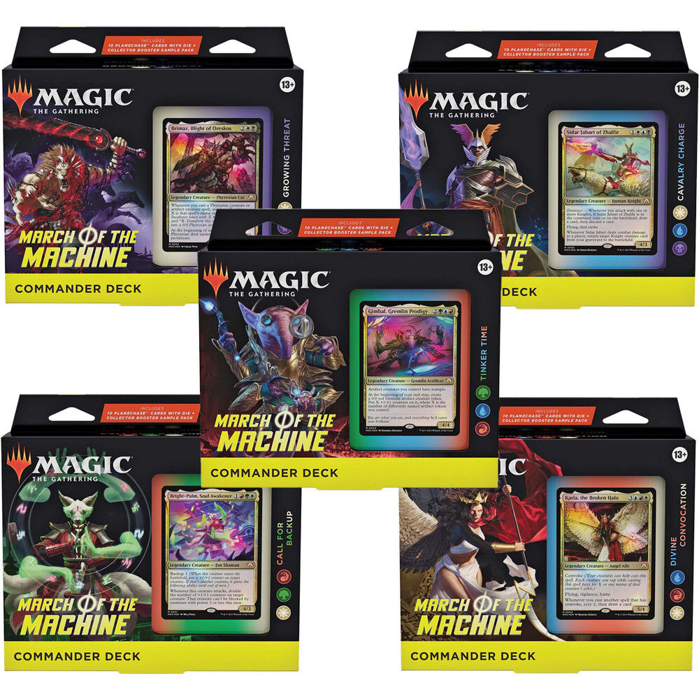 

Карточная игра Wizards of the Coast Magic the Gathering: March of the Machine Commander Deck Set (5)