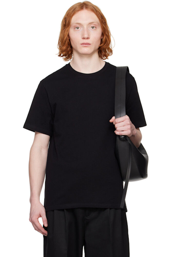 

Черная футболка с круглым вырезом Jil Sander