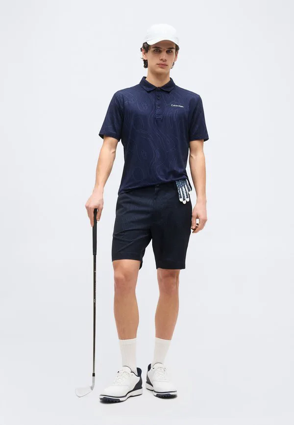 Спортивные шорты с мраморным принтом Calvin Klein Golf, Navy — фото 2