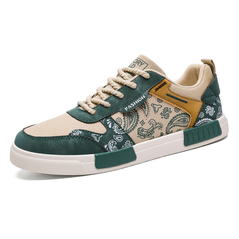

Нескользящие низкие кроссовки для скейтбординга для мужчин King Jinmai, Vintage Green