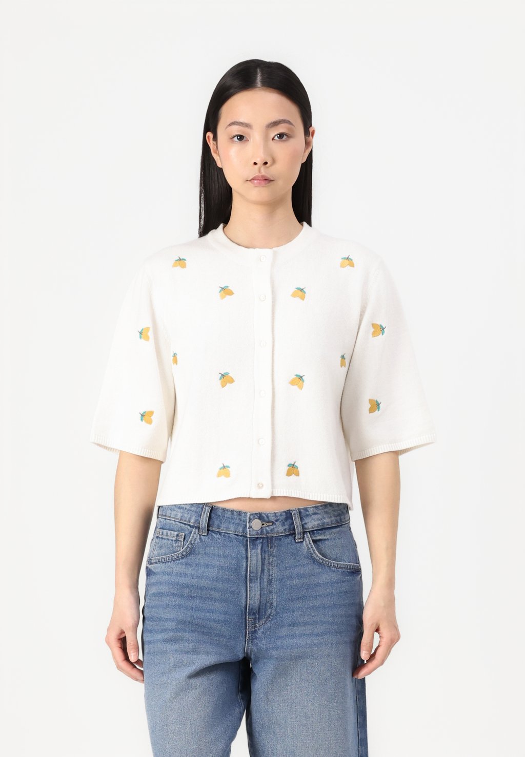 

Кардиган OBJTHESS SLEEVE CARDIGAN Object, молочный