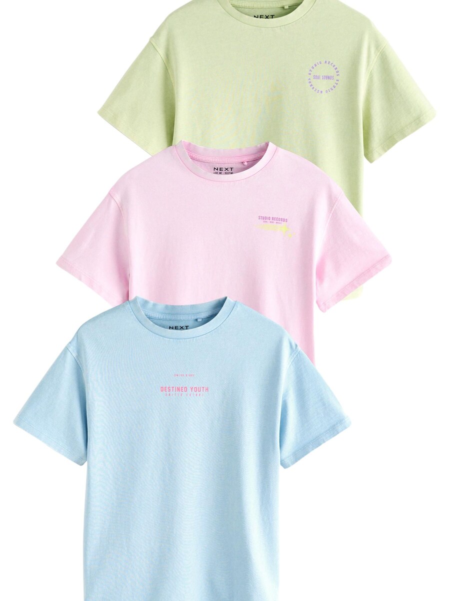 

Рубашка Next Oversize, цвет Light blue/Green/Rose