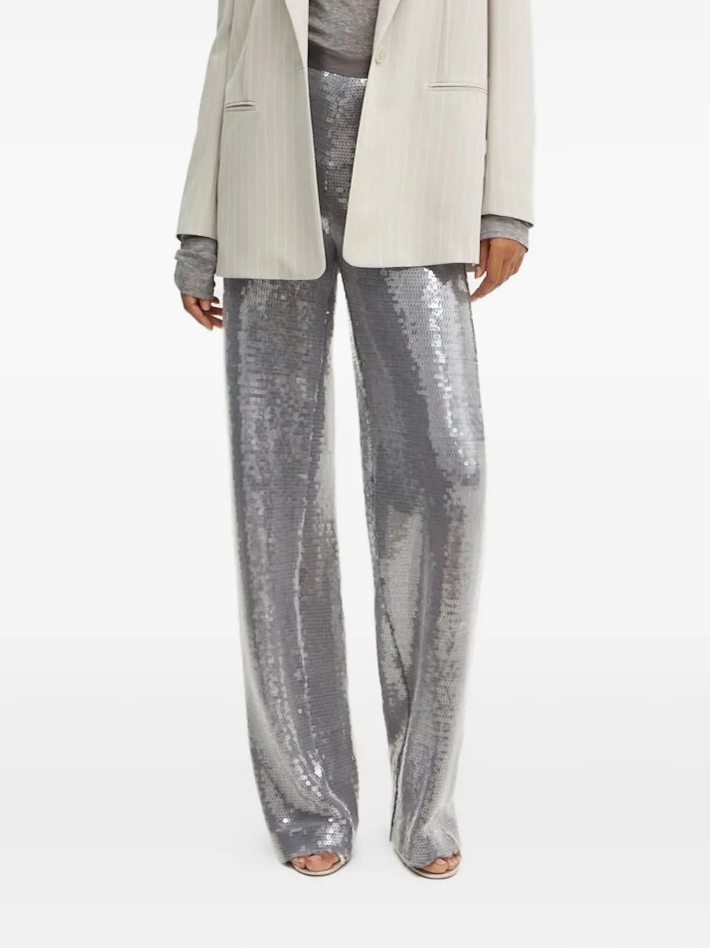

Брюки с пайетками Liviana Conti, серый