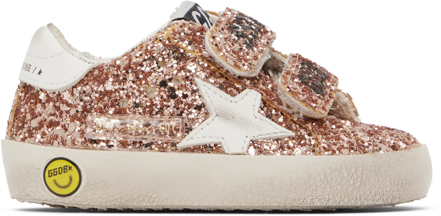 

Кроссовки Old School нежно-розового цвета Golden Goose, персиковый/белый