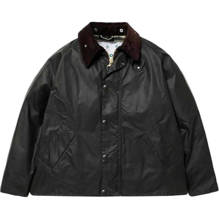 

BARBOUR Куртка с воротником из вощеного вельвета, Sage Green