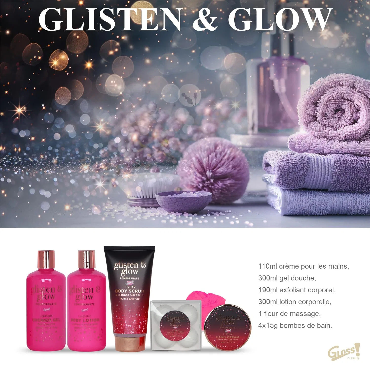 Набор для ухода и велнеса «GLISTEN GLOW» от GLOSS! Gloss ! — фото 3