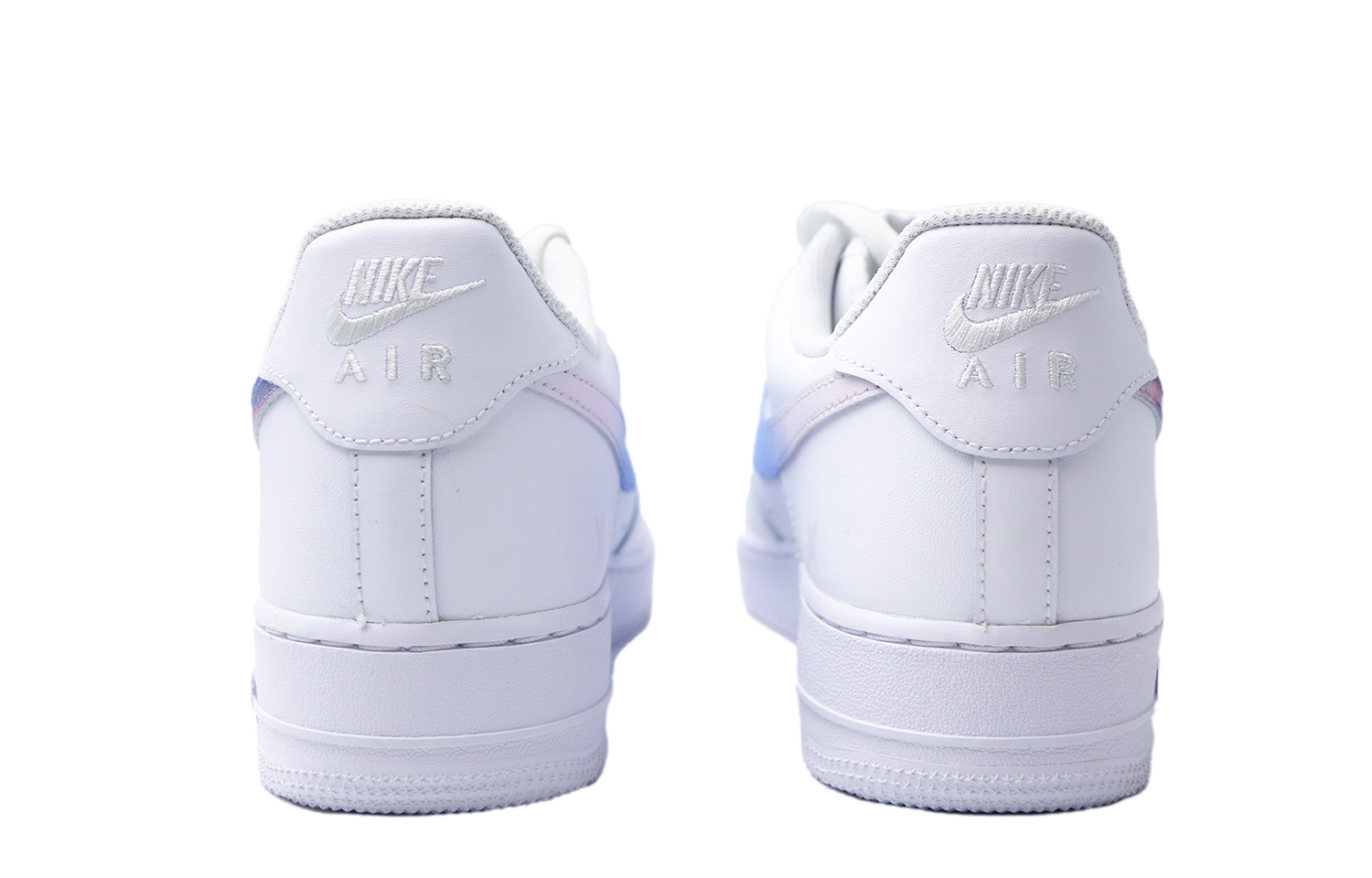 Кроссовки Nike Air Force 1 Low мужские бело-сине-фиолетовые — фото 4
