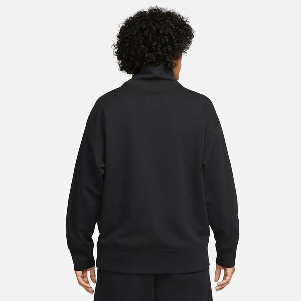 Толстовка Nike Sportswear Tech Fleece Reimagined Oversized Turtleneck Sweatshirt 'Black', черный — фото 4