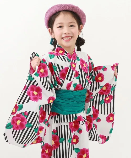 Детское кимоно Yukata с поясом хэко, devirock 15