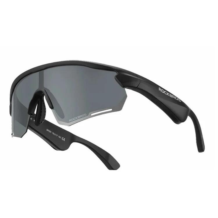 

ROCKBROS Спортивные солнцезащитные очки Bluetooth с поляризованными серыми линзами