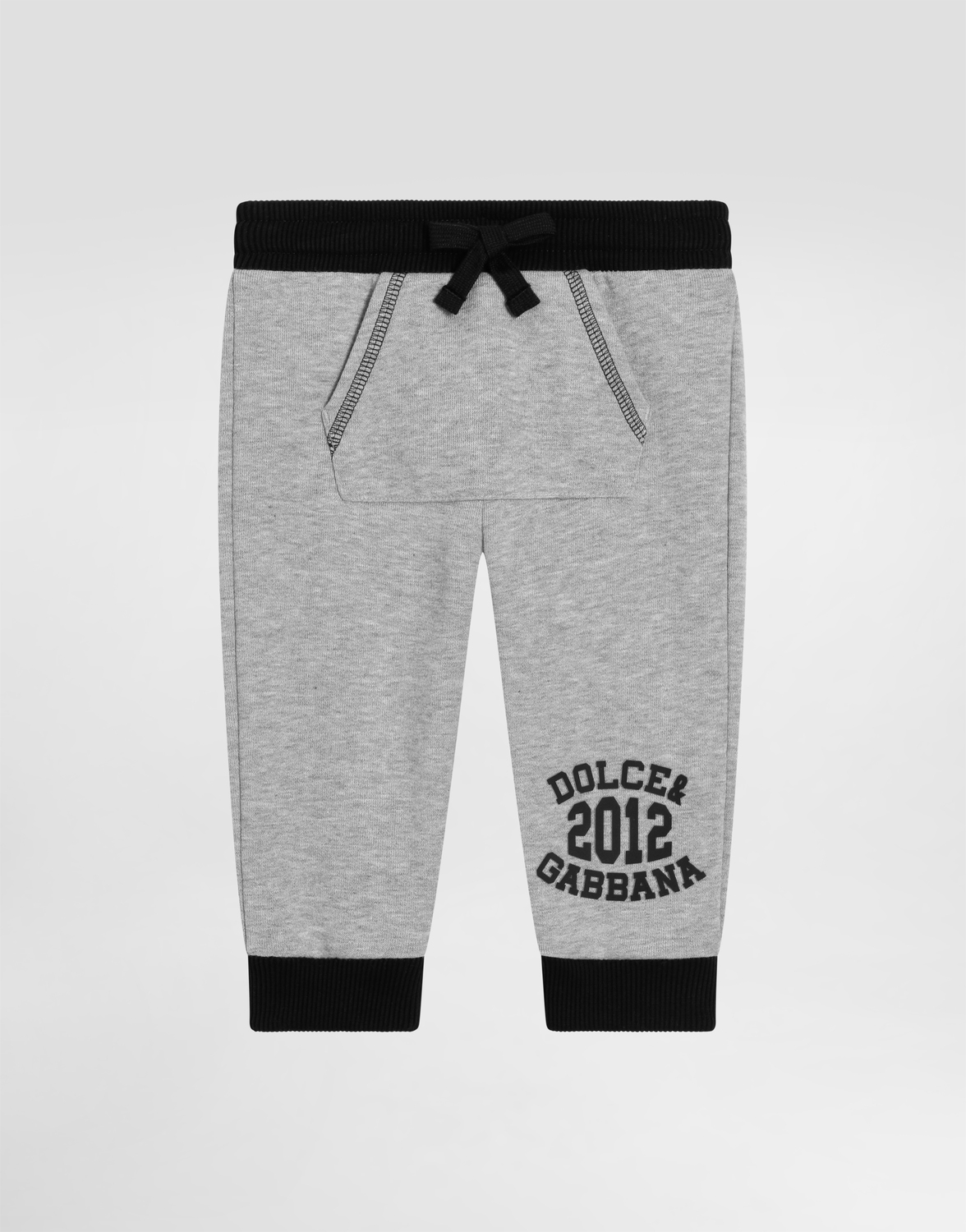 

Флисовые брюки с принтом Dolce&Gabbana, серый