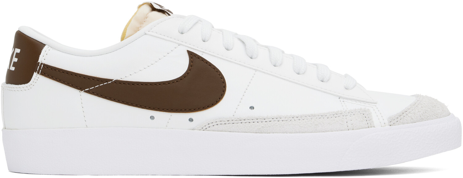 

Бело-коричневые низкие кроссовки Blazer '77 Vintage Nike