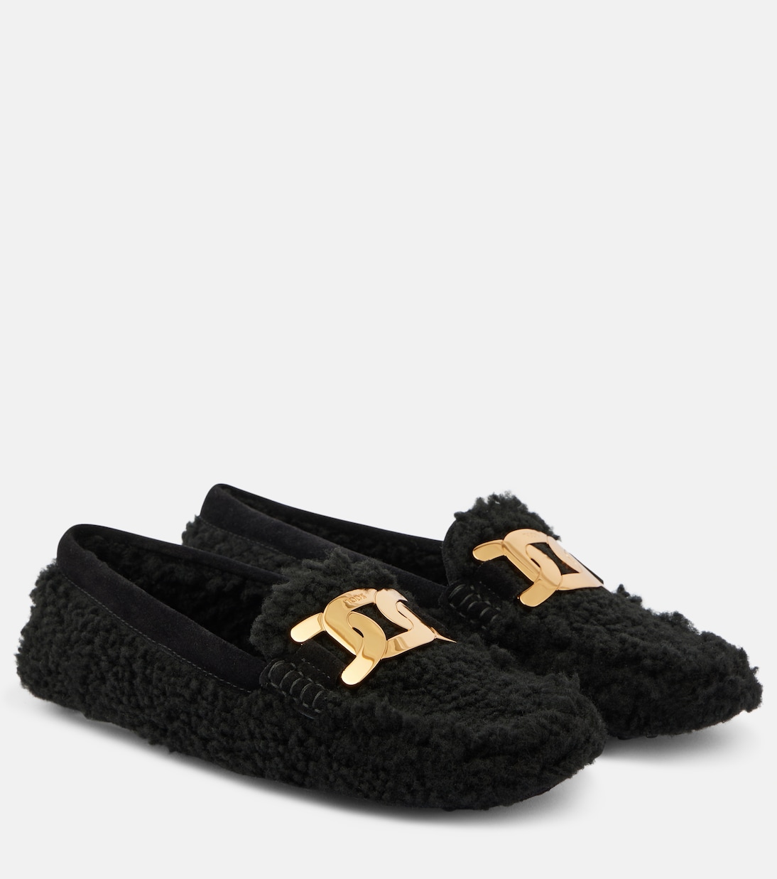 Туфли для вождения Gommini Catena из овчины Tod's, Nero