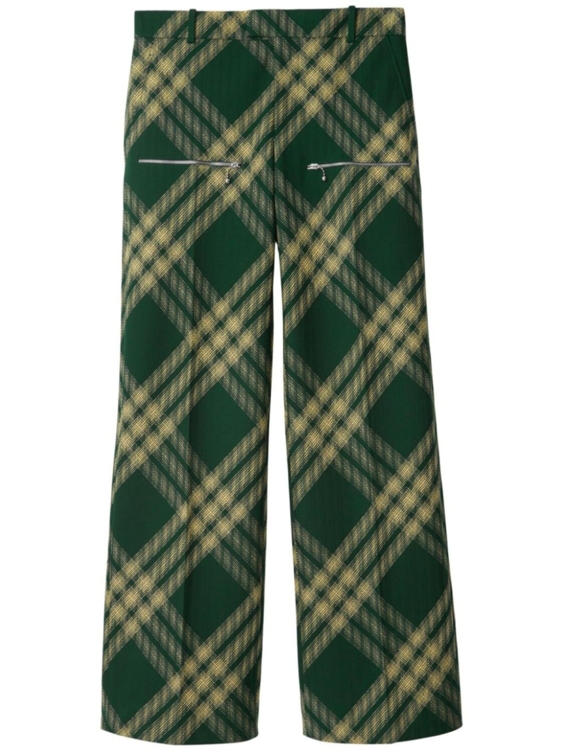 

Burberry клетчатые брюки строгого кроя, зеленый