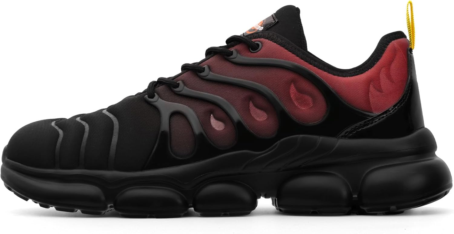 

Рабочие кроссовки со стальным носком для мужчин и женщин, удобные и легкие, с композитным защитным носком, противоскользящая, неразрушимая рабочая обувь для строителей Drrhino, красный