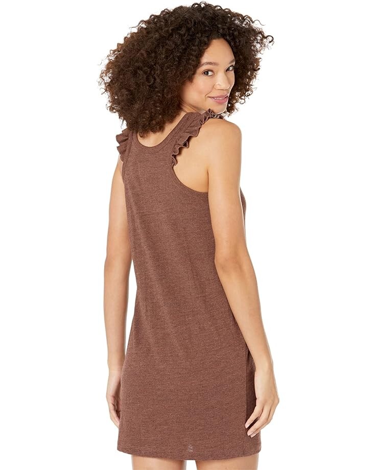 

Платье Chaser Tri-Blend Jersey Ruffle Racer Tank Dress, цвет Cappuccino