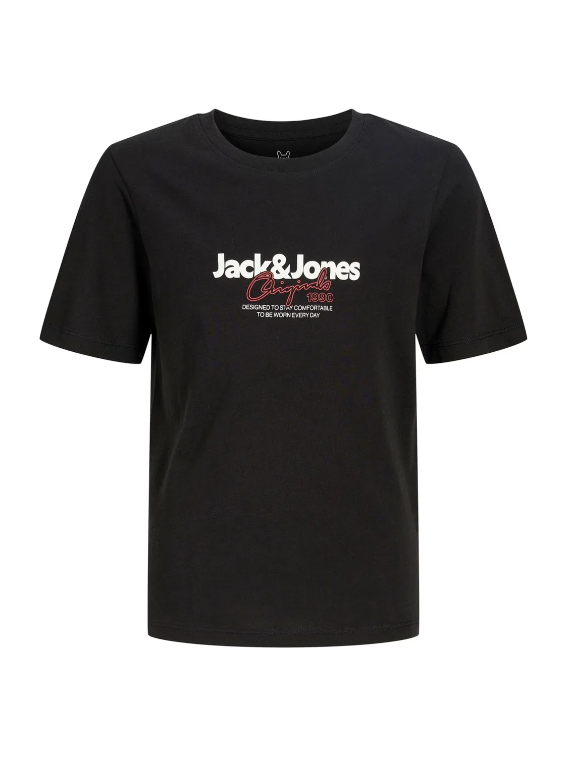 Детская футболка Jack & Jones Junior JORCASSIS черного цвета