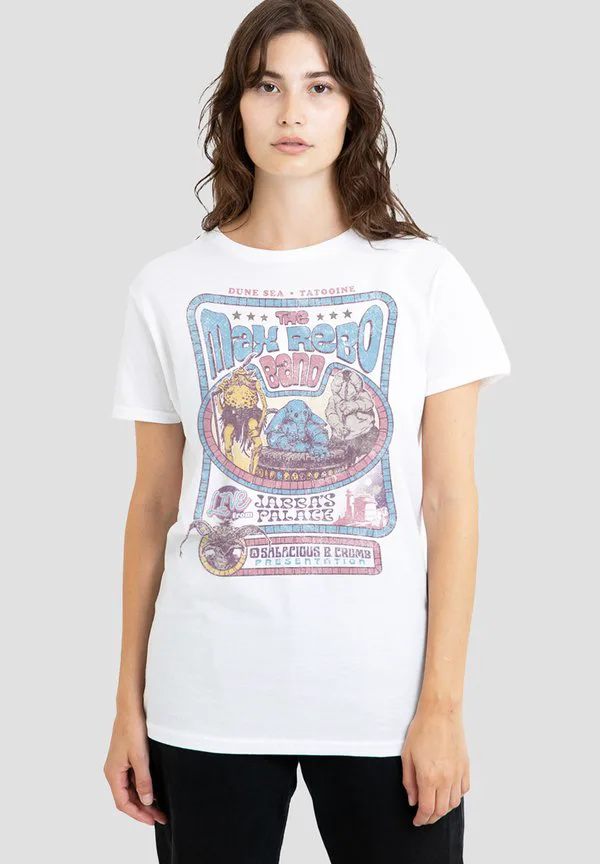 

Футболка с принтом группы star wars rotj max rebo Star Wars, White, Белый, Футболка с принтом группы star wars rotj max rebo Star Wars, White