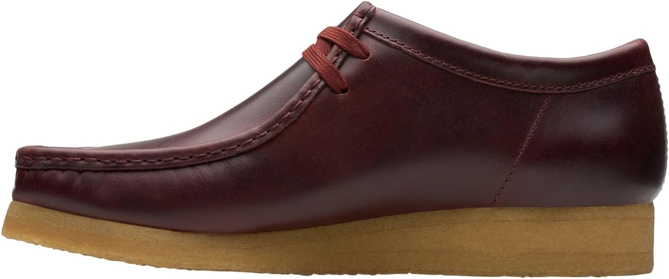 Мужские ботинки Clarks Wallabee, темно-красный