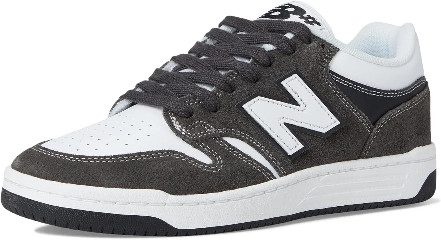Кроссовки для скейтбординга New Balance Unisex Adult 480 Numeric, белый/темно-серый — фото 2