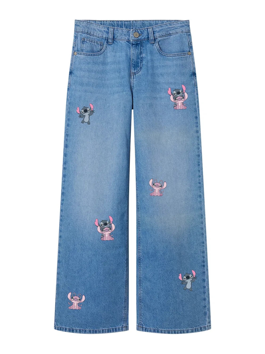 Широкие джинсы 'NKF STITCH' Name It, Blue Denim