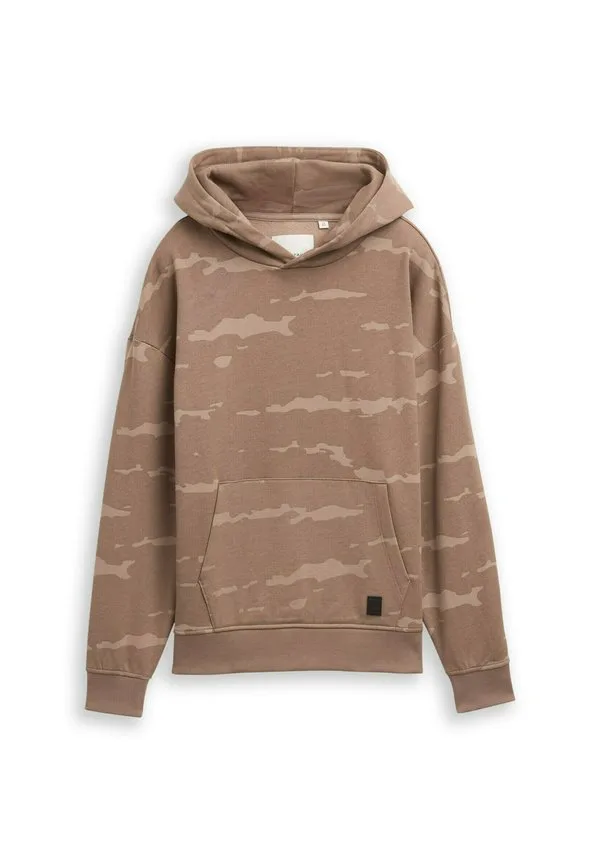 Худи оверсайз с принтом по всей поверхности Tom Tailor, Spotted Taupe Design